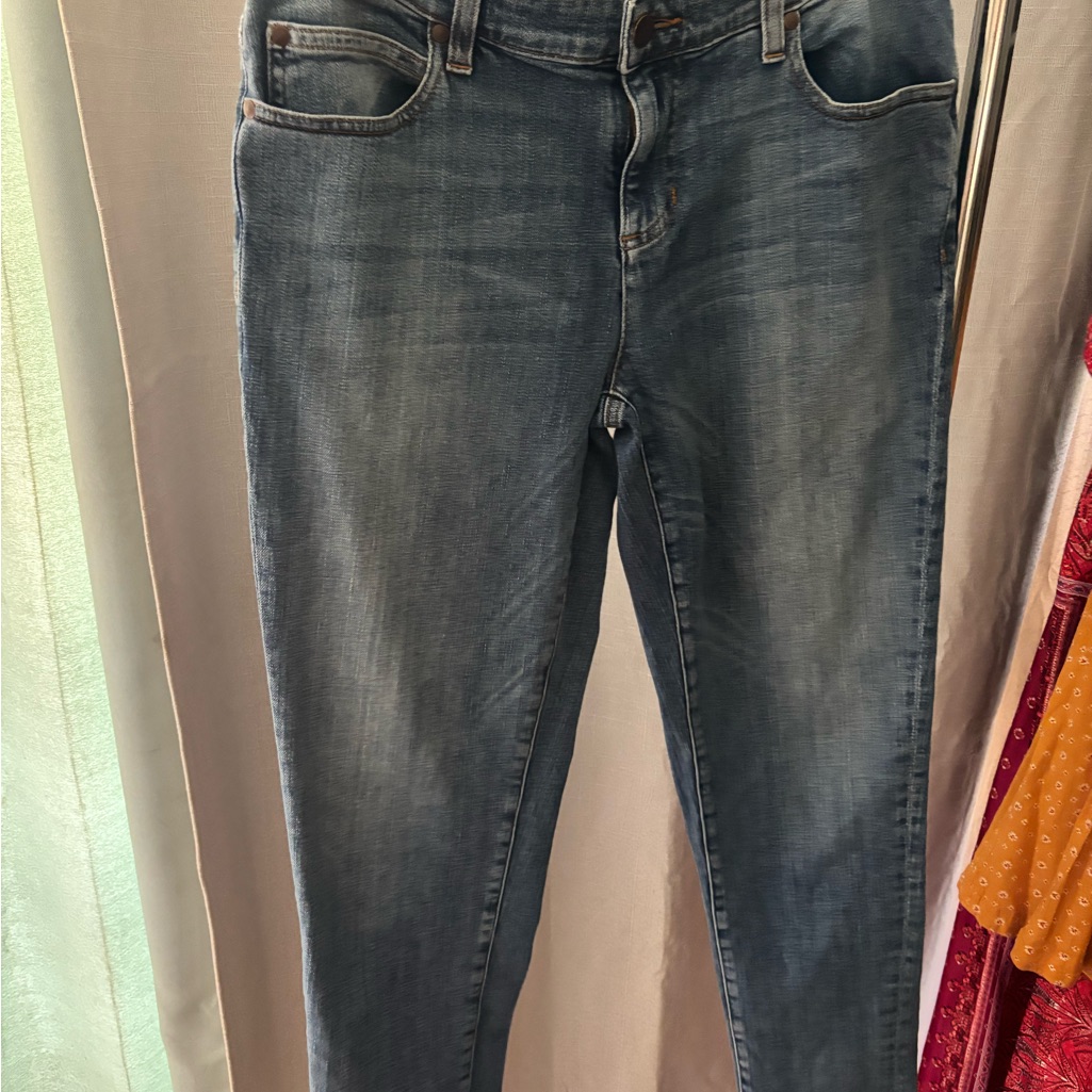 Eileen Fisher Women's Straight Leg Jeans In Classic Blue